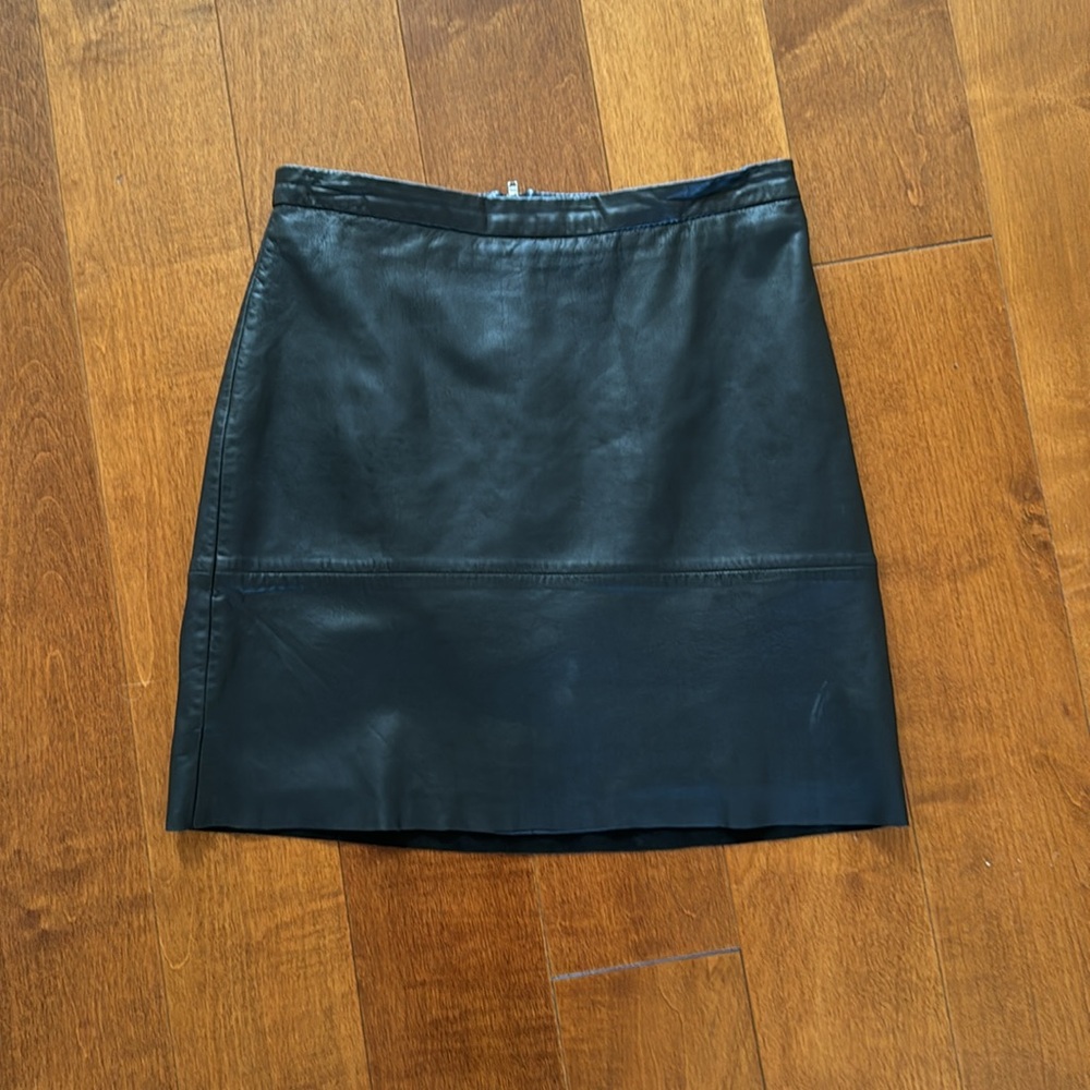 French Connection Leather Skirt